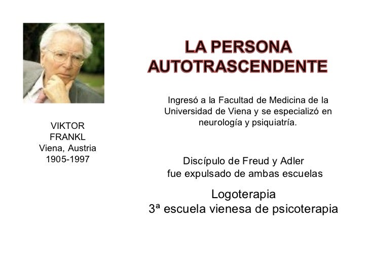 Logoterapia y Analisis Existencial